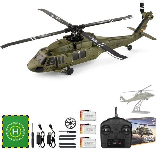 WLtoys K170 Brushless 4CH RC Helicopter With Three Batteries