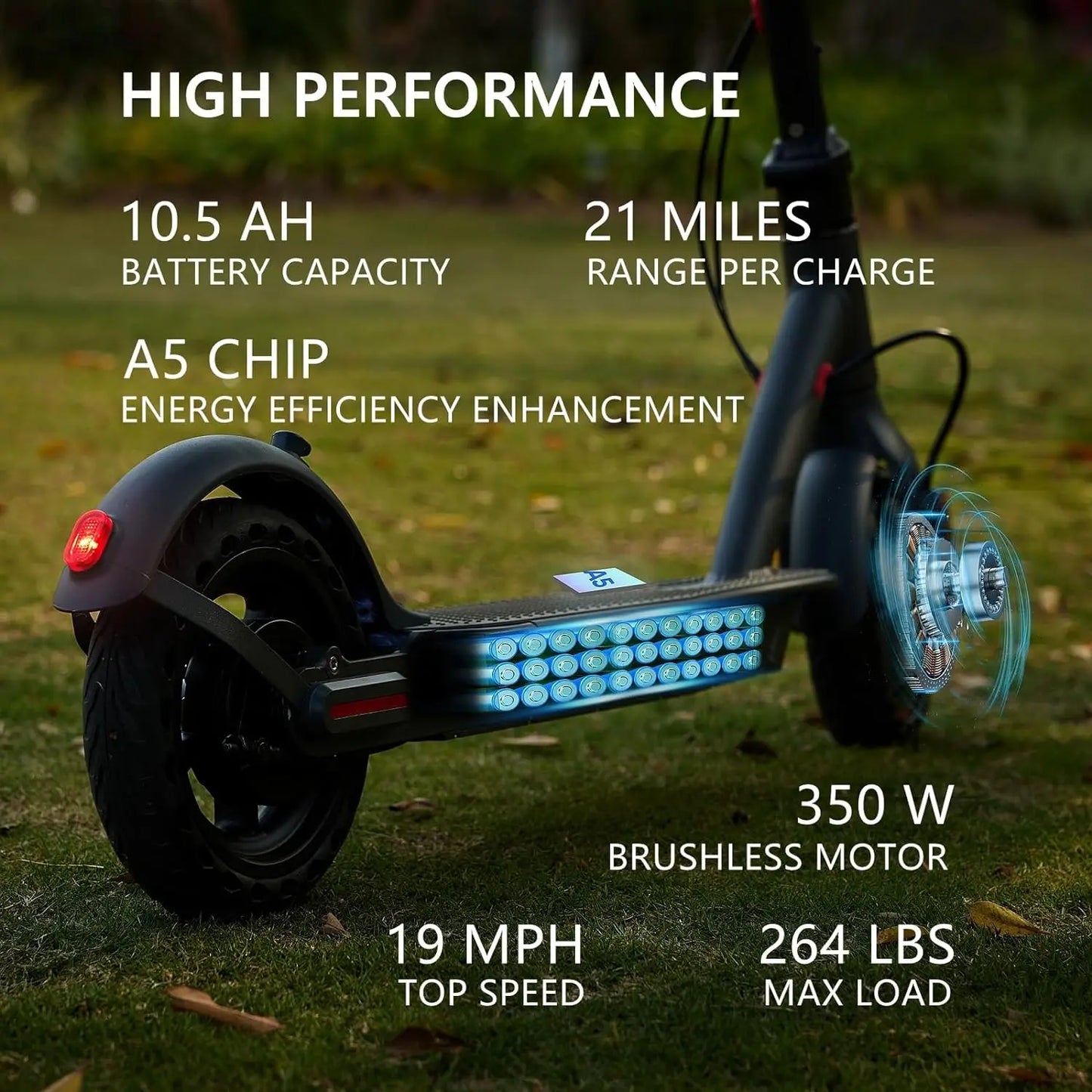 AOVOPRO G5.0 Electric Scooter 36V 19Mph 350W Long Range