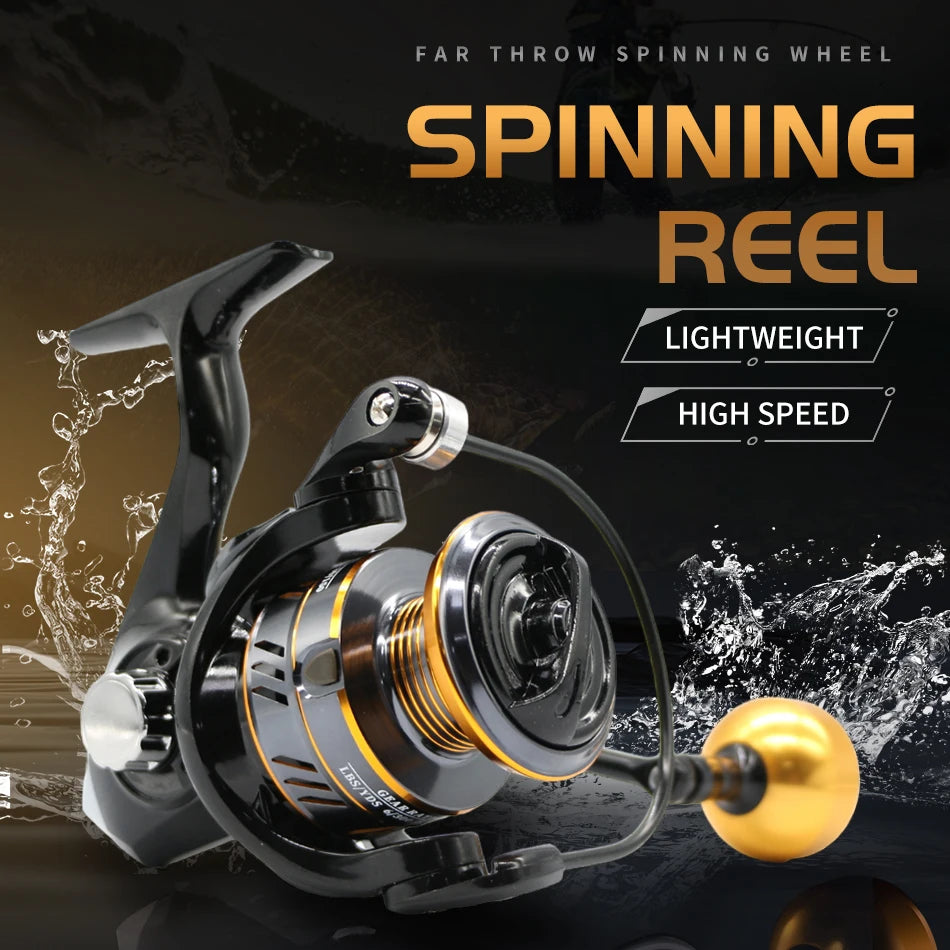 Rooblinos Spinning Fishing Reel 10kg Max Drag Metal Wheel