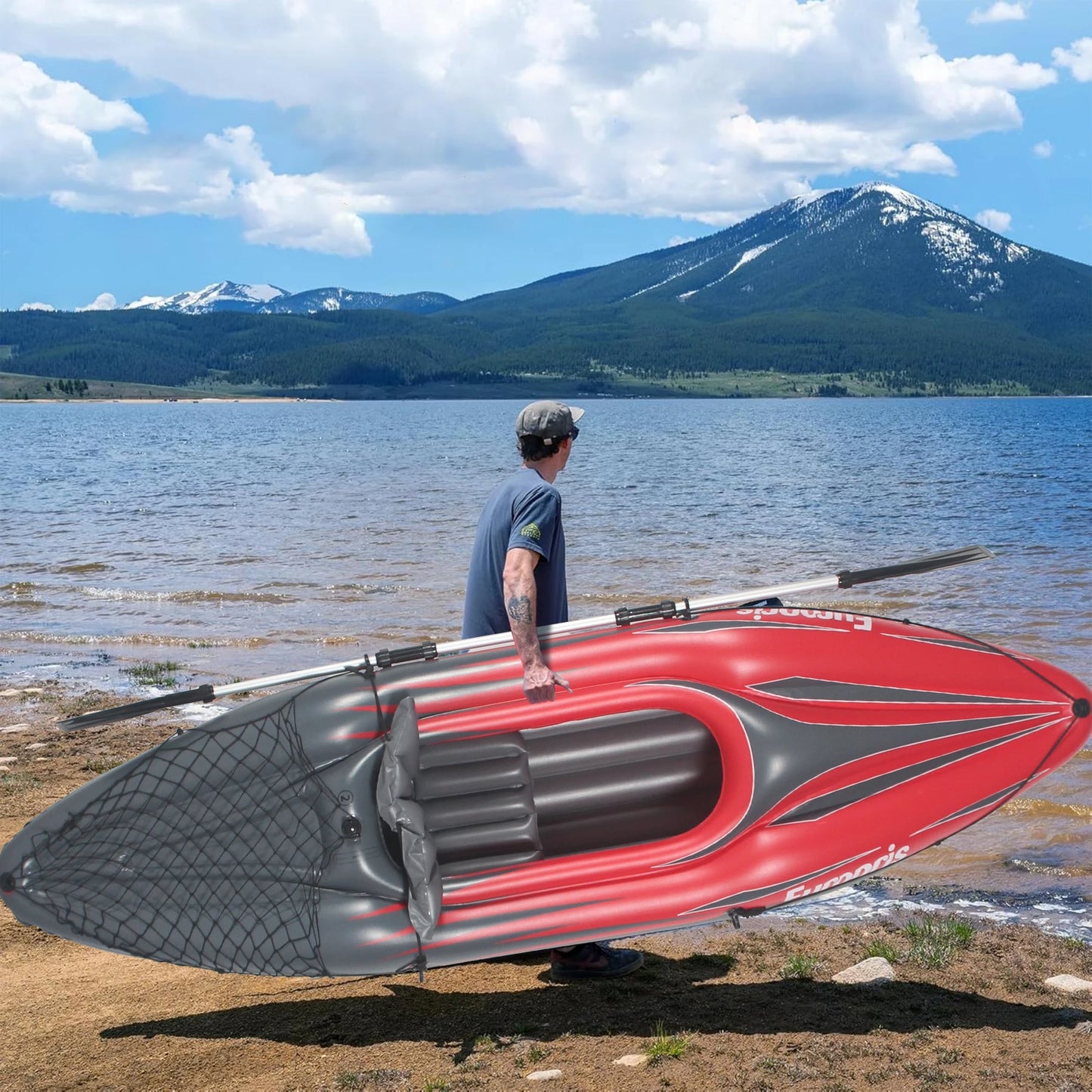 HHSJZWCYHign-concerned Inflatable One Person Kayak for Fishing