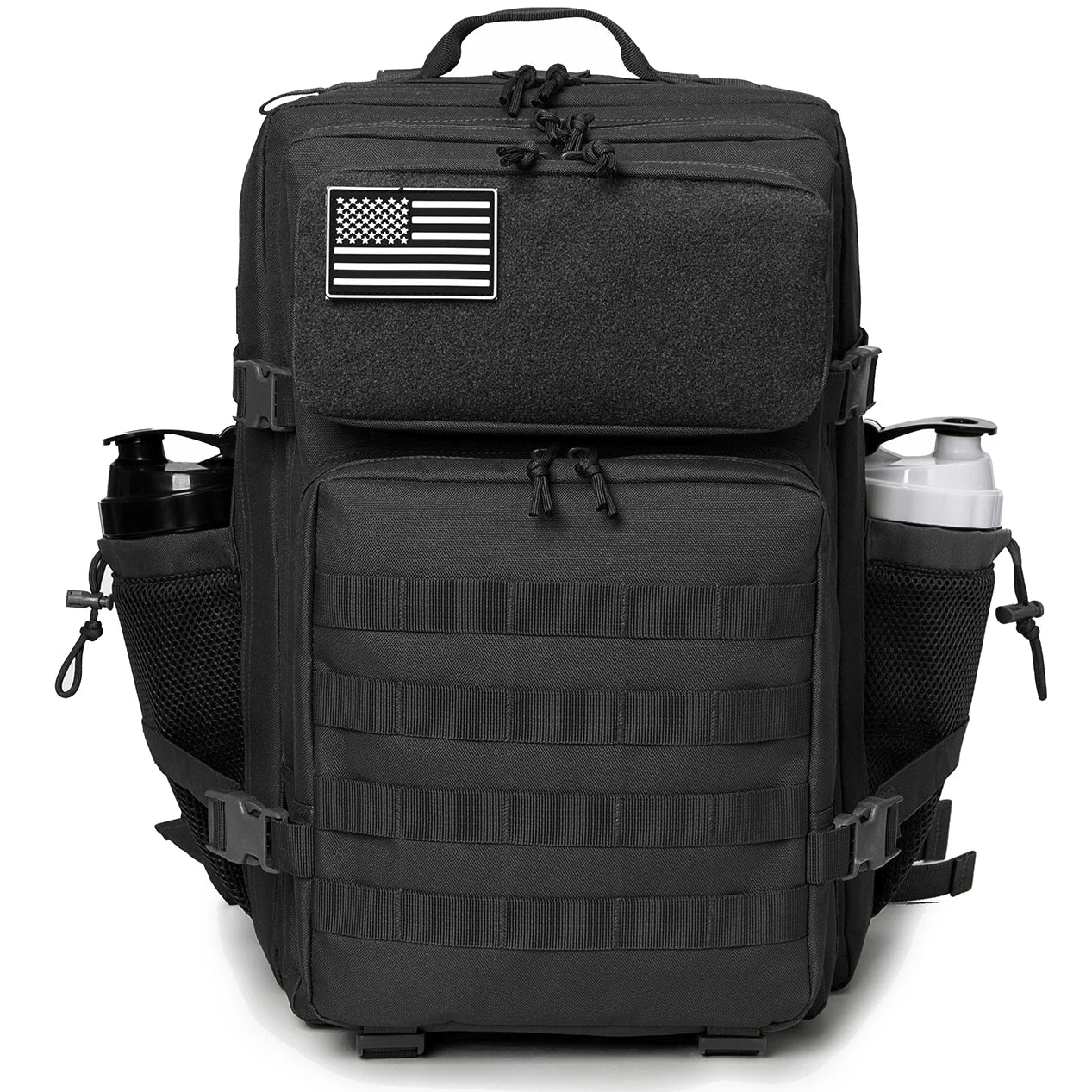 ReFire Gear Tactical Backpack With Bottle Holder For Outdoor Hiking