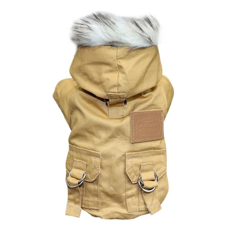 NONECN Winter Dog Coat Jacket Thick Warm Hoodie For Dogs