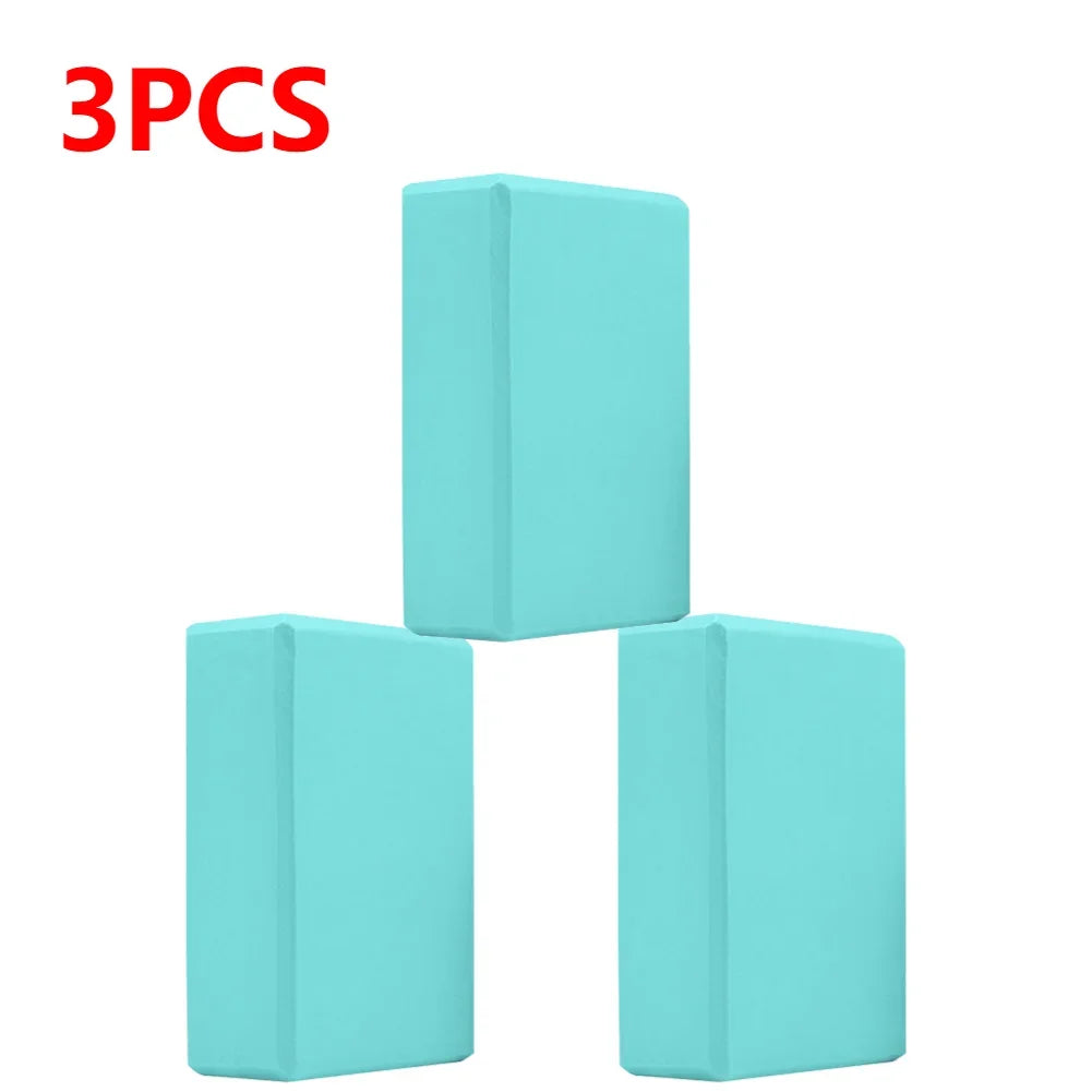 Yoga Blocks Cubes Pilates Bricks Reinforcement Mats Fitness EVA