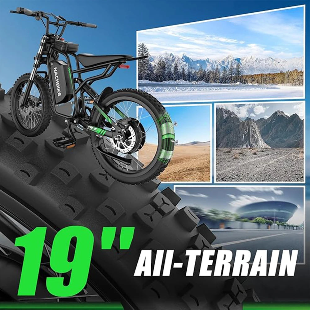 R3 6000W Electric Dirt Bike 60V 25Ah Dual Hydraulic Brakes