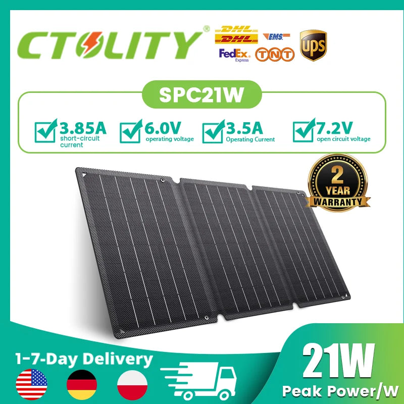 CTOLITY Portable Solar Panel Kit 400W 200W 100W Foldable MPPT