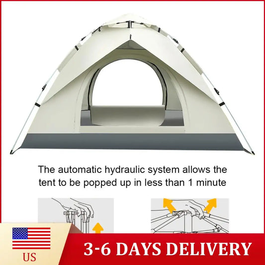 Fully Automatic Sunshade Tent Waterproof Quick Open Portable Hiking Tent