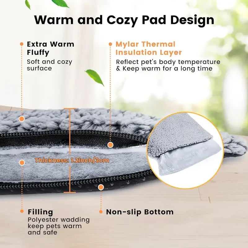 Self-Heating Pet Pad Blanket For Dogs And Cats No Electric