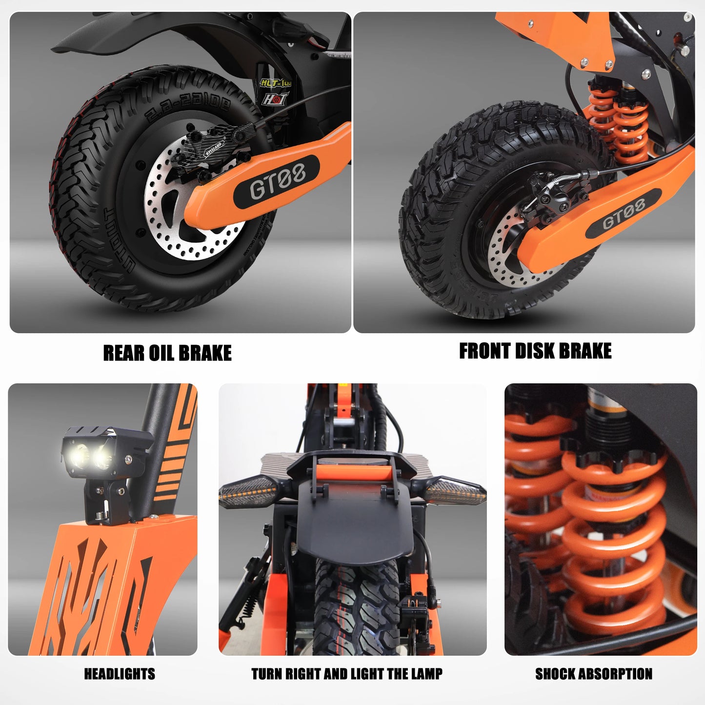 Arwibon 5600W Dual Motor Folding Electric Scooter Top Speed 46MPH