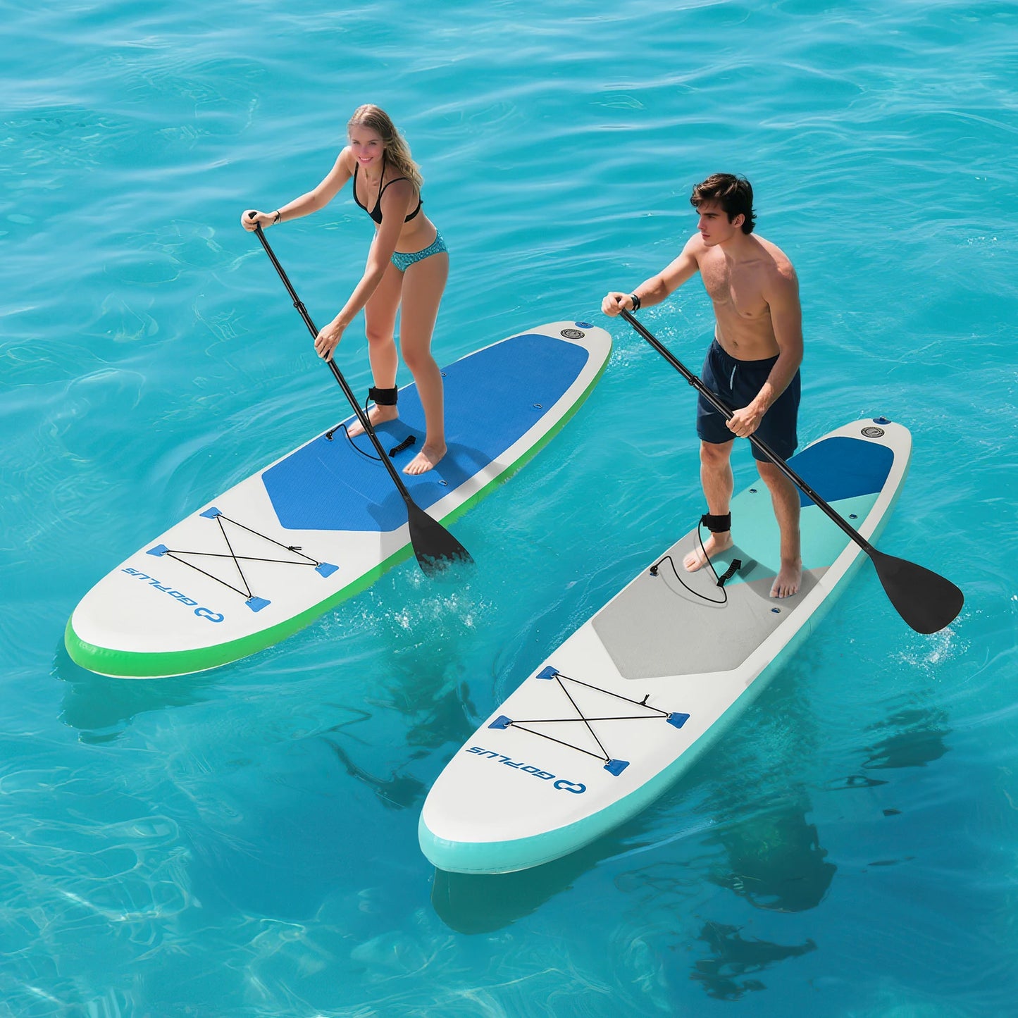 LIFEZEAL Inflatable Stand Up Paddle Board With Hand Pump RepairKit