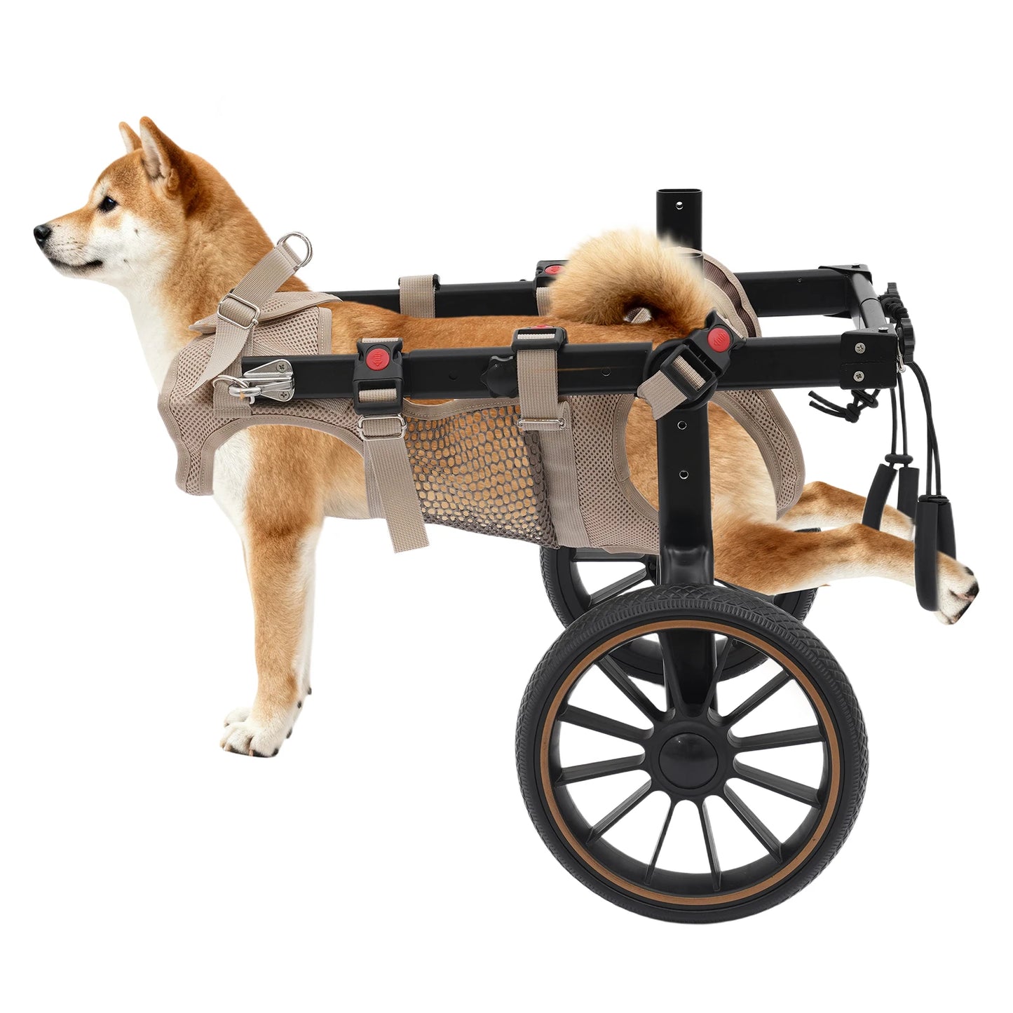 Bymaocar Adjustable Pet Trolley Dog Wheelchair Hind Leg Support