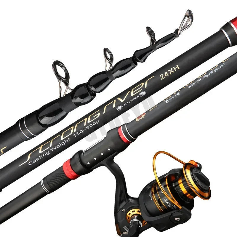 Telescopic Spinning Fishing Rod Ultra-Light Ocean Pole