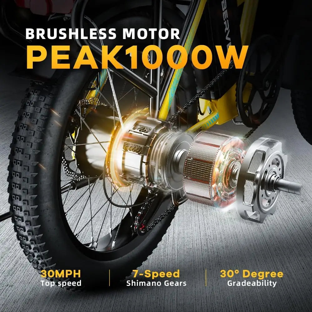 CYBERVELO Mars700 1000W Foldable Electric Fat Tire EBike