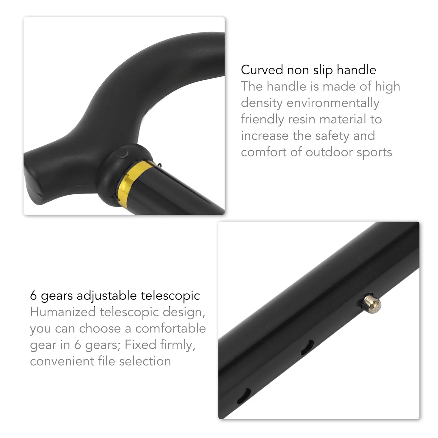 NONECN Adjustable Folding Walking Cane For Seniors Mobility Aid