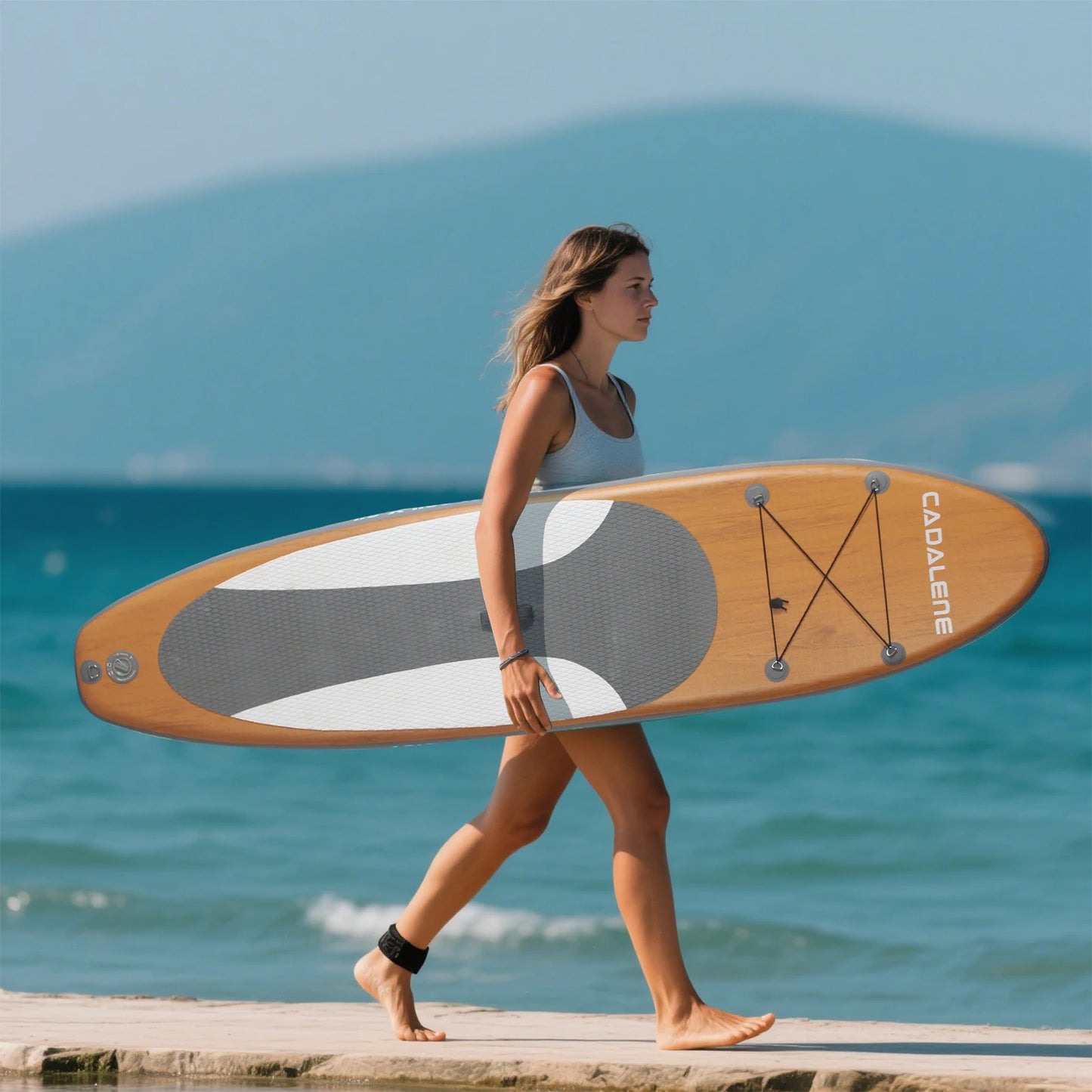 CADALENE Inflatable Stand Up Paddle Board Premium Accessories For Adults
