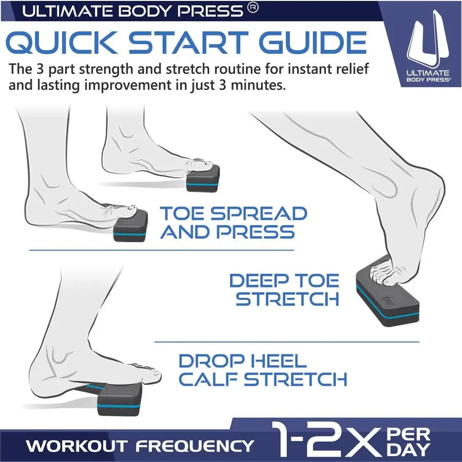Toe Yoga Step for Fasciitis Relief Toe Flexibility Exercise Block