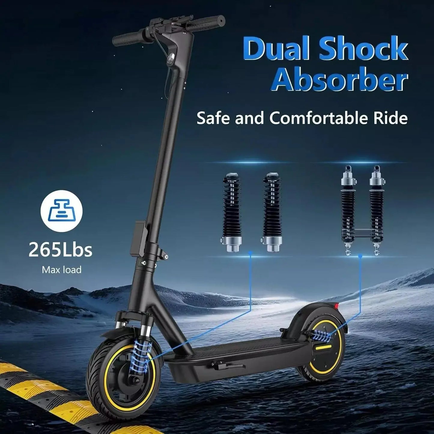 AOVOPRO ESMAX Electric Scooter 500W 40 To 60km Range Foldable