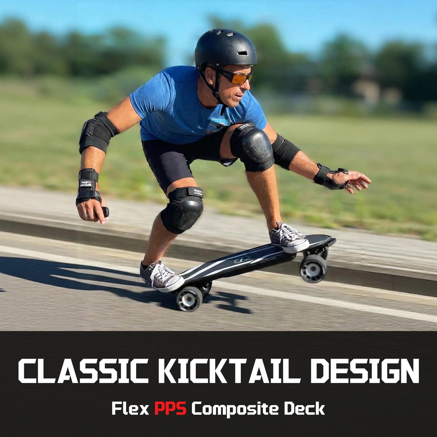 Maxfind Cyber Mini X Belt-Driven Portable Electric Skateboard With Remote