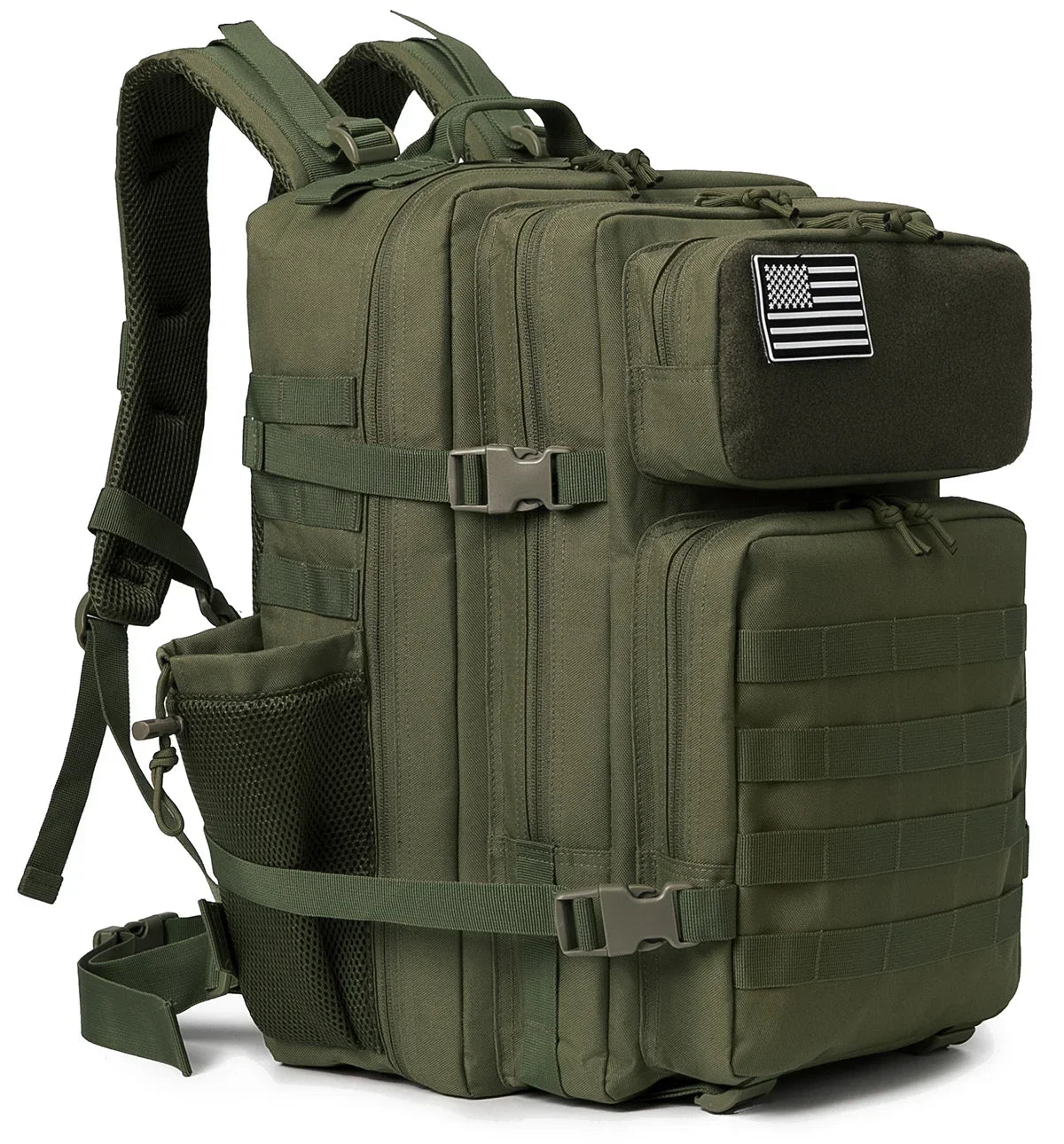 ReFire Gear Tactical Backpack With Bottle Holder For Outdoor Hiking