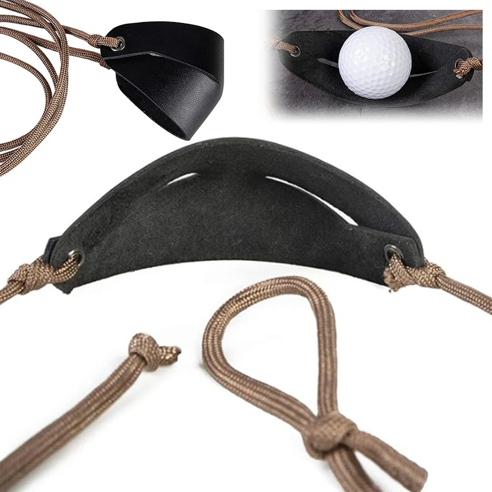 Handmade Leather Shepherd Sling for Outdoor Slingshot Use