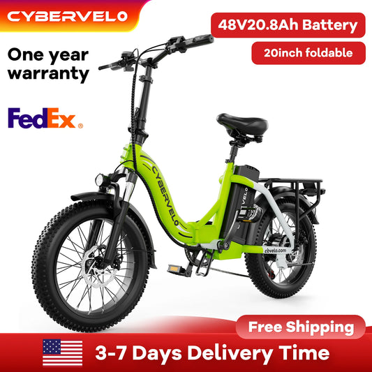 CYBERVELO Mars700 1000W Foldable Electric Fat Tire EBike