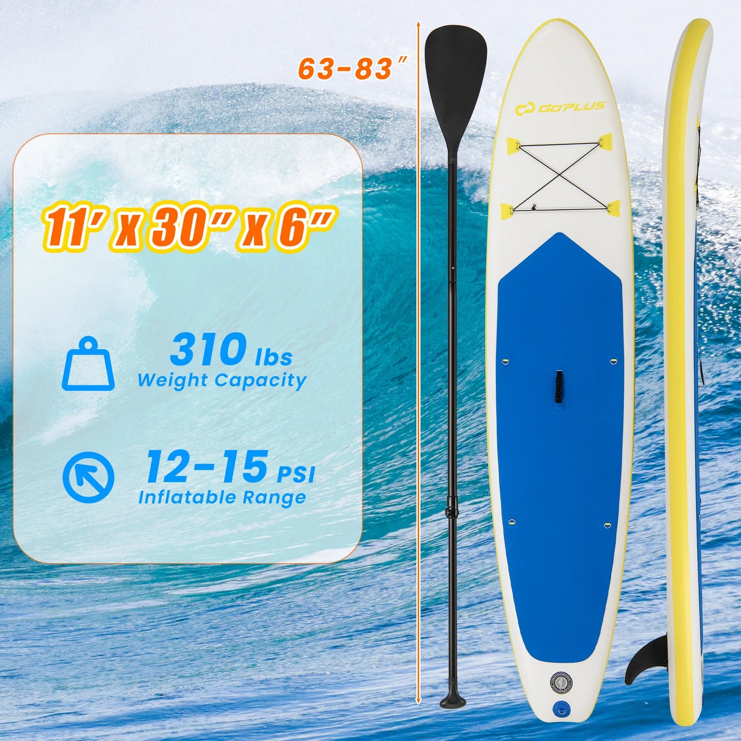 HOMASIS Inflatable Stand Up Paddle Board With Accessories