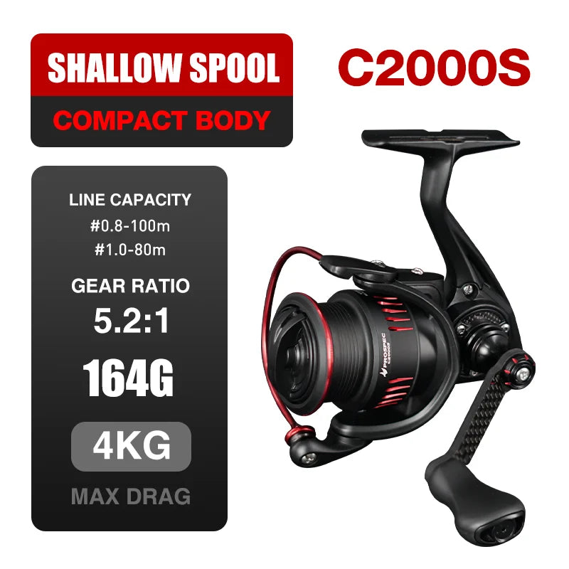 SeaSir Prospec Spinning Reel P Series Ultralight With Carbon Washers