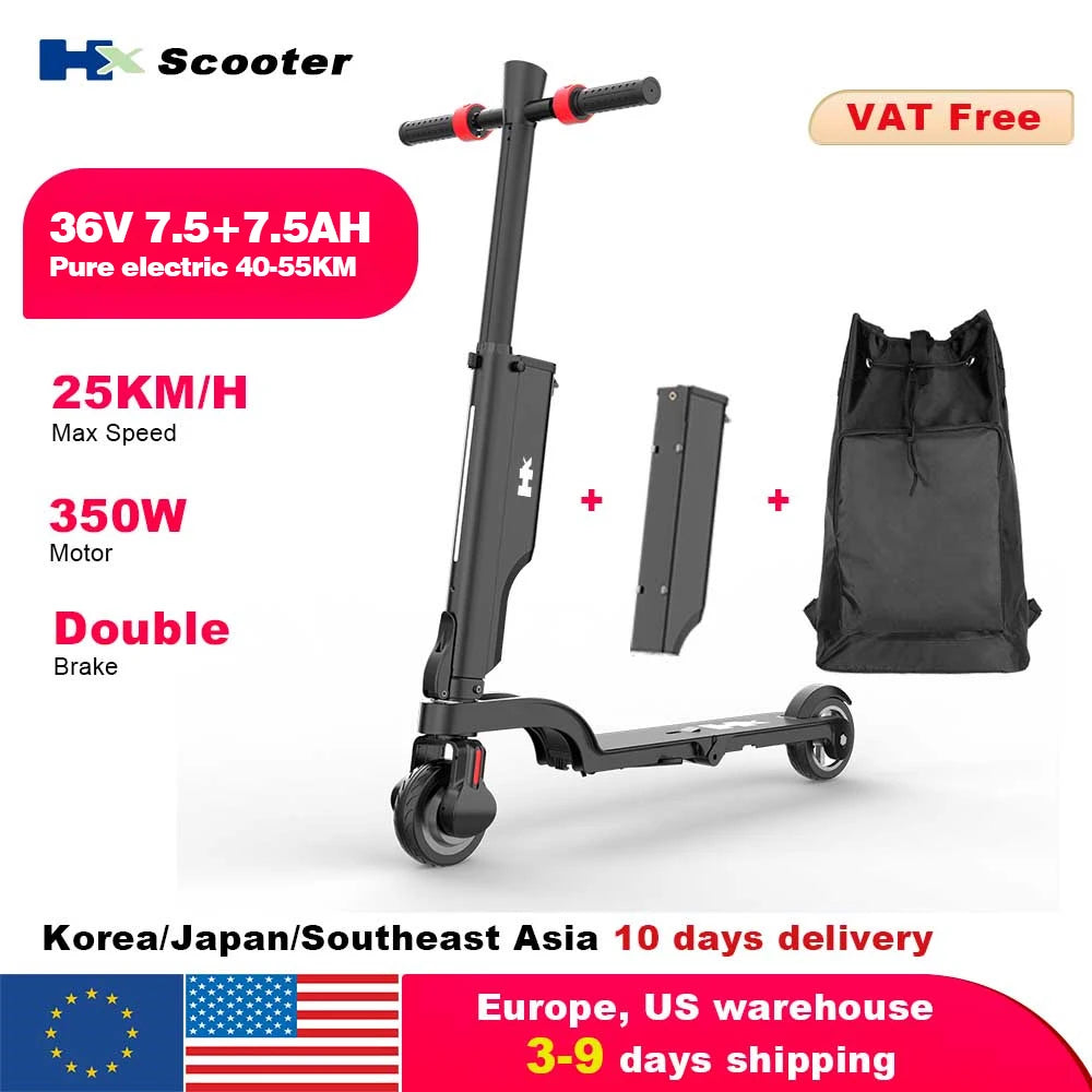 HX X6 Electric Foldable Scooter 350W Max Speed 25KmH