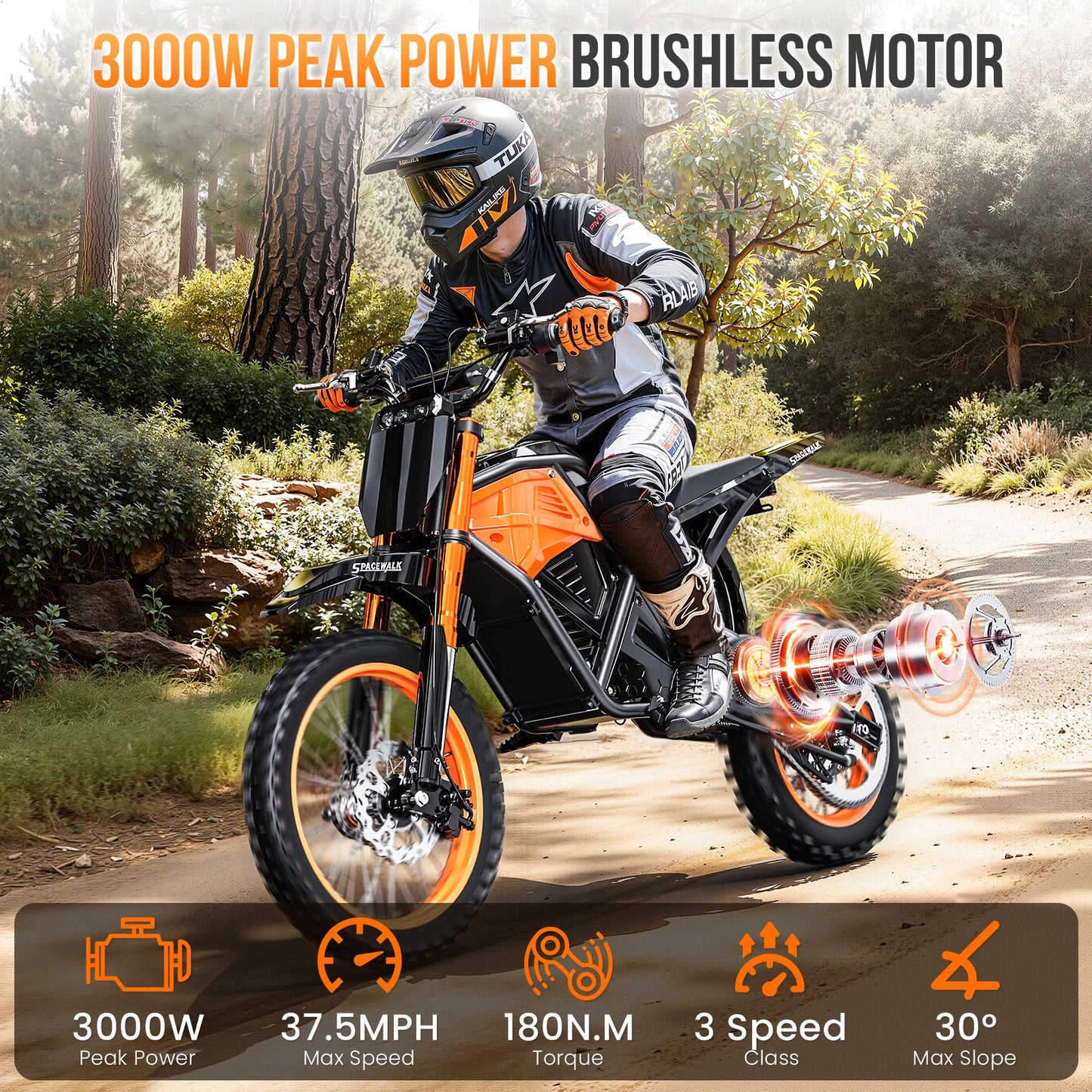 EILLEO SPACEWALK EB007 Electric Dirt Bike For Adults And Teens