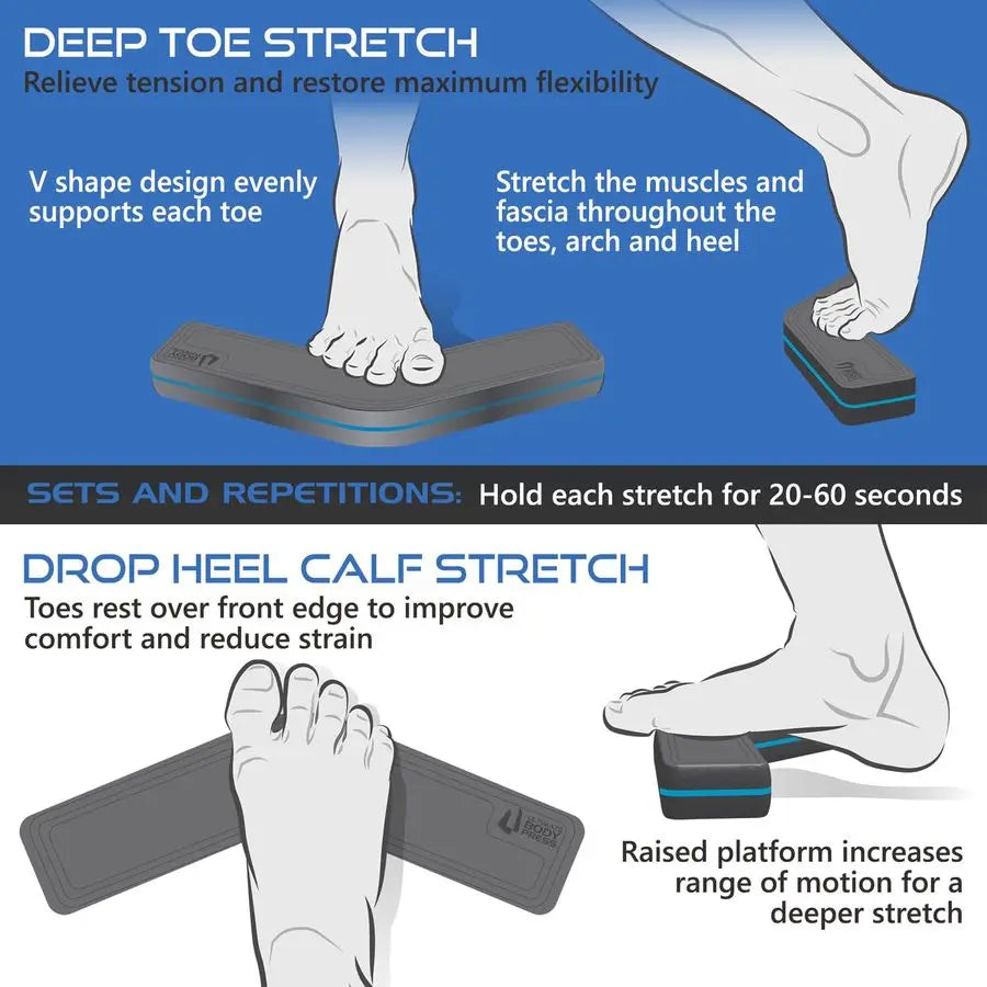 Toe Yoga Step for Fasciitis Relief Toe Flexibility Exercise Block