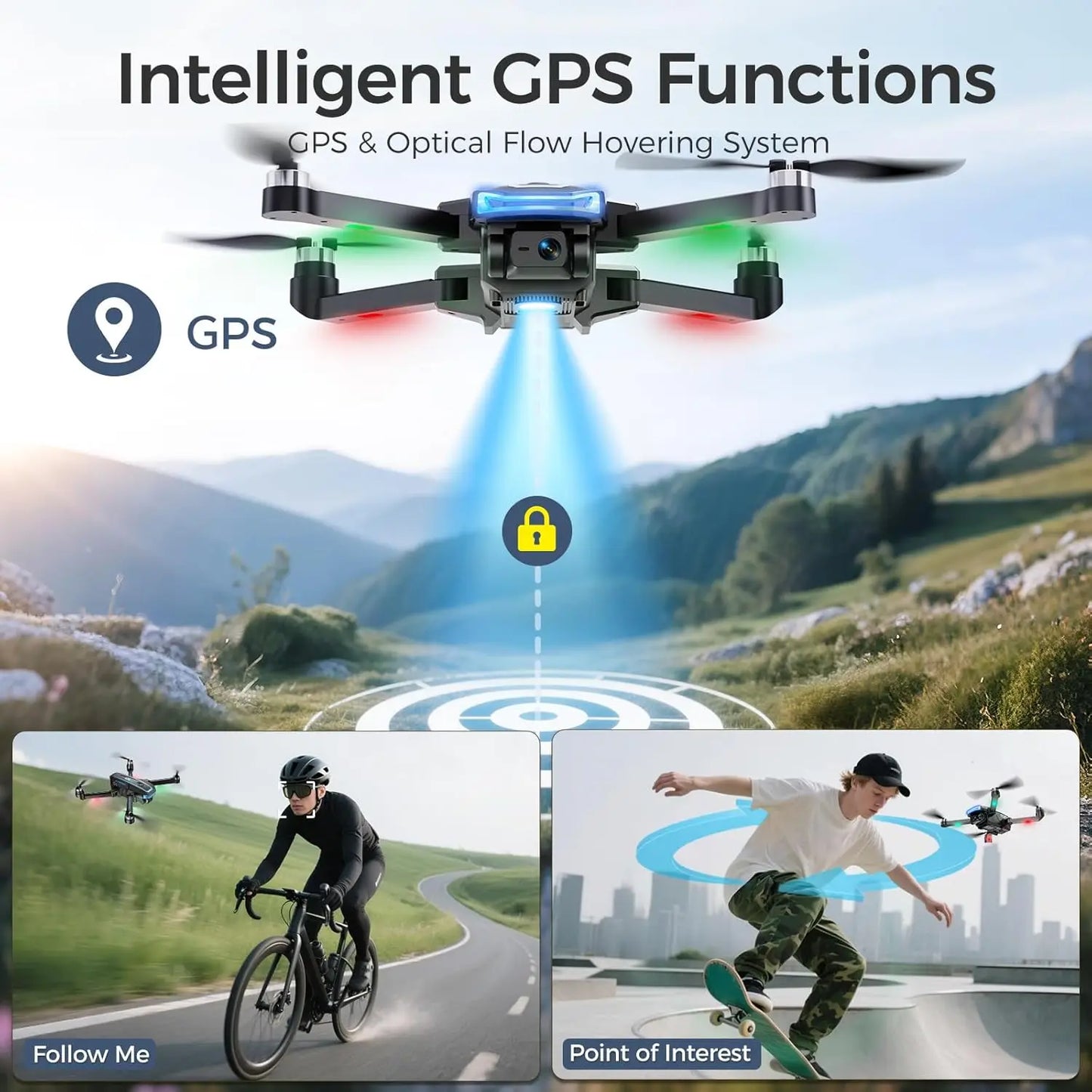 4K GPS Drone With Auto Return And Follow Me Features