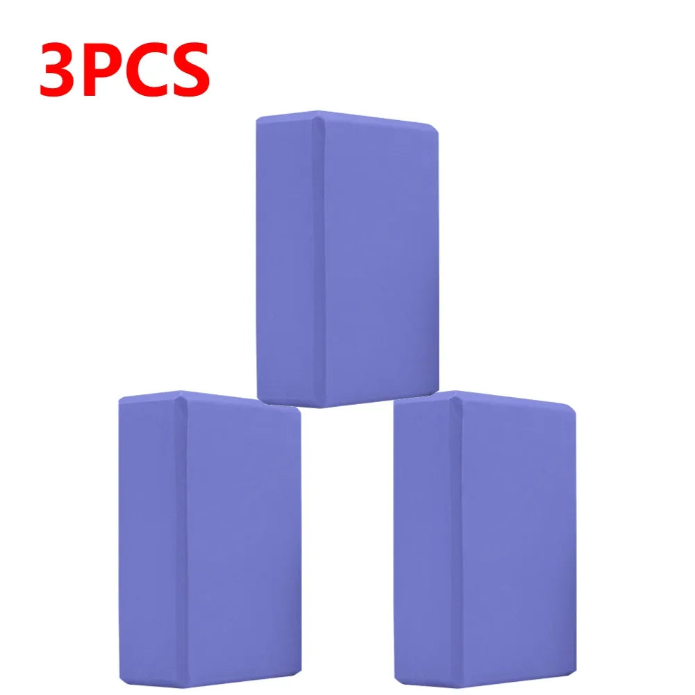 Yoga Blocks Cubes Pilates Bricks Reinforcement Mats Fitness EVA