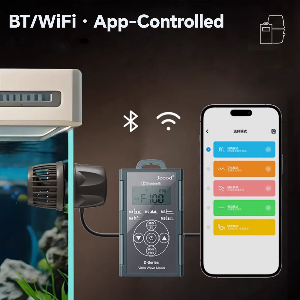 Jebao Jecod DMP Wavemaker Pump Bluetooth For Freshwater And Saltwater