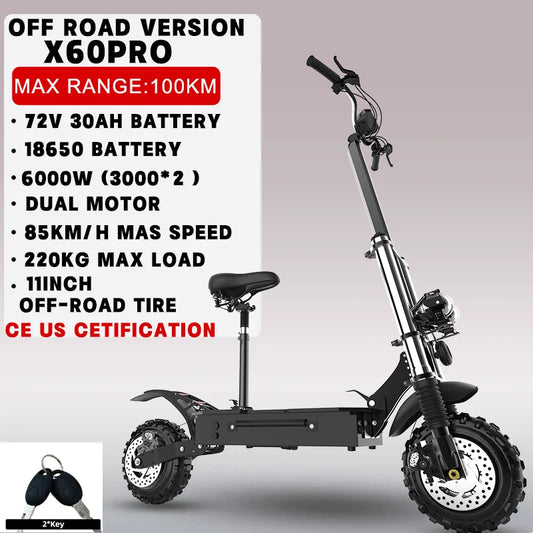 Jueshuai Outdoor Electric Scooter 1000W To 6000W Off Road Foldable