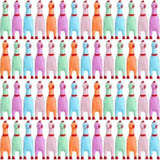 Yao Hui Huang Rubber Chickens Squeak Toy Pack For Dogs