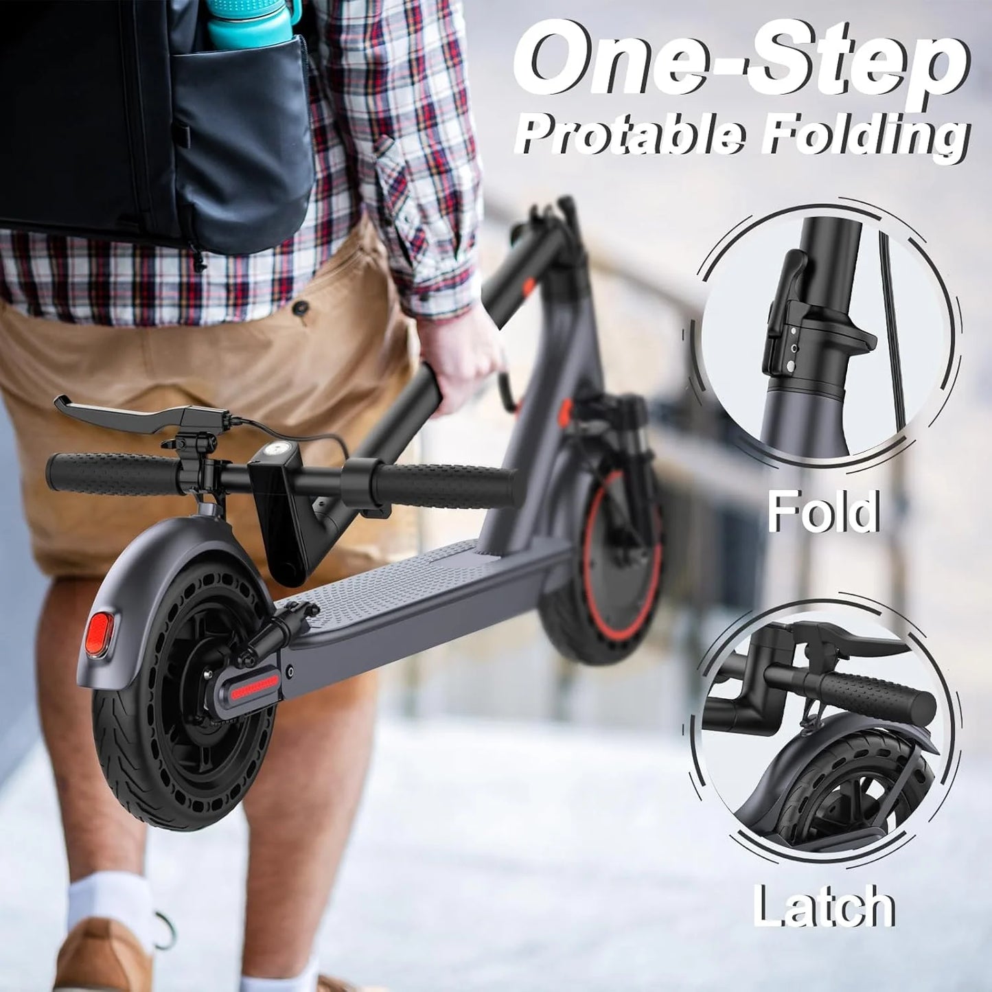 Ladped LP10 Electric Scooter 500W 22MPH Folding With App Control